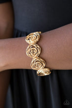Load image into Gallery viewer, Rosy Rosette, Beat Around The ROSEBUSH- Gold